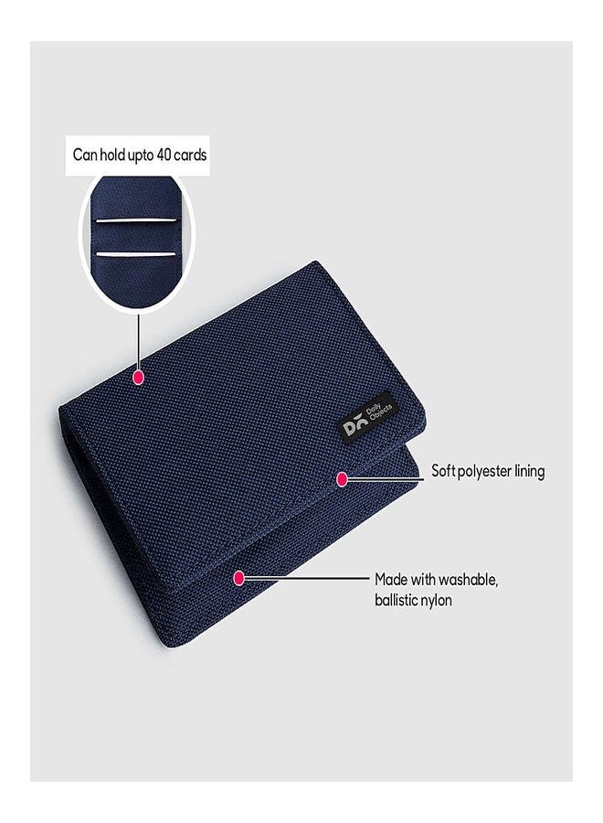 DailyObjects Blue Ballistic Nylon Business Visiting Debit/Credit Card Wallet - Men - Image 2